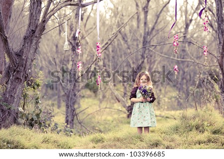 Little Girl in the Woods