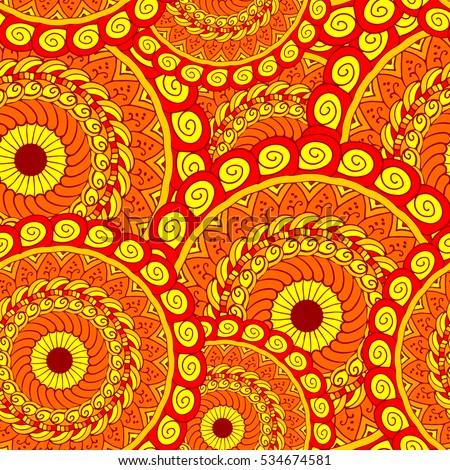 Orange Mandala Stock Images Royalty Free Images Vectors 