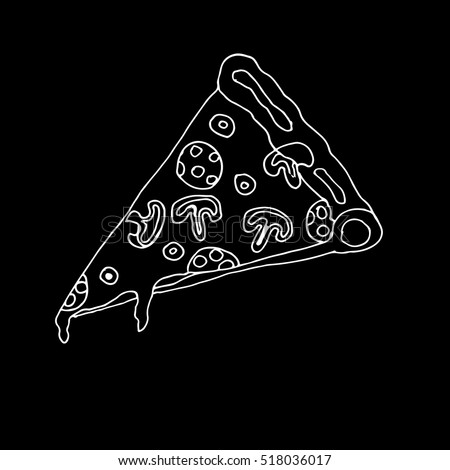 Pizza On White Background Pizza Isolated Object Pizza 