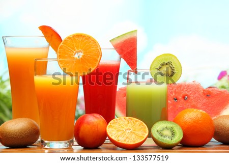 Summer refreshing juice