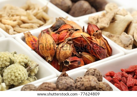 Closeup of traditional Chinese medicine
