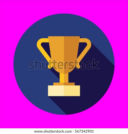 Winer Cup Icon Flat Design Stock Illustration 567342901 - Shutterstock