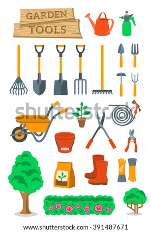 tools and equipments gardening