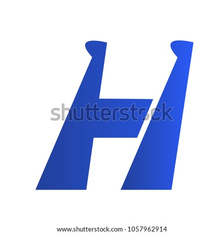 Hello H Letter Compatible You Mascot Stock Vector (Royalty Free ...