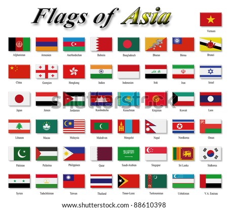 Flags asia Stock Photos, Images, & Pictures | Shutterstock