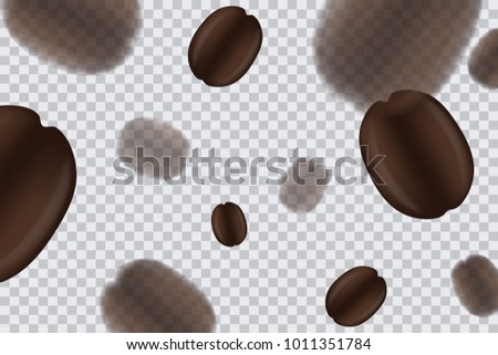 Coffee Bean With Transparent Background Vector EPS 10 Coffee Bean With Transparent Background Vector EPS 10