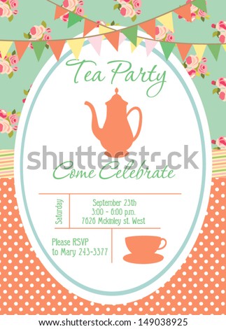 Tea Party Invitation Stock Images, Royalty-Free Images & Vectors ...