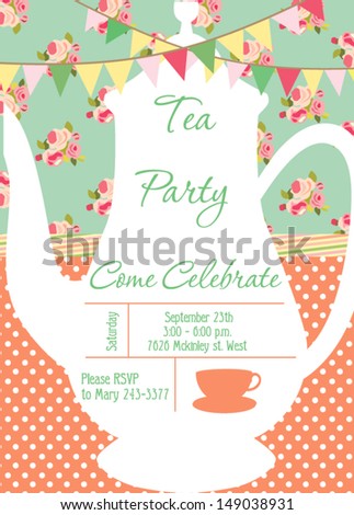 Tea Party Invitation Stock Images, Royalty-Free Images & Vectors ...