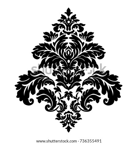 Vintage Baroque Ornament Retro Pattern Antique Stock Vector 550422349 ...