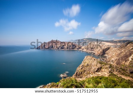 Long exposure shot of clouds passing Quy Nhon,Viet Nam 2016