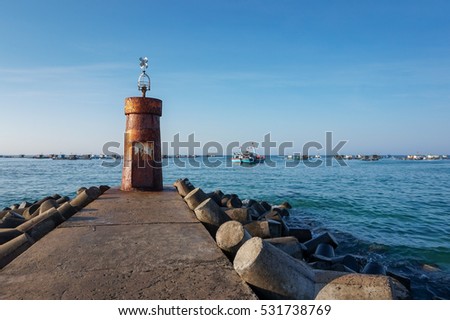 Ly Son Island lighthouse,Quang Ngai,Viet Nam 7/2014