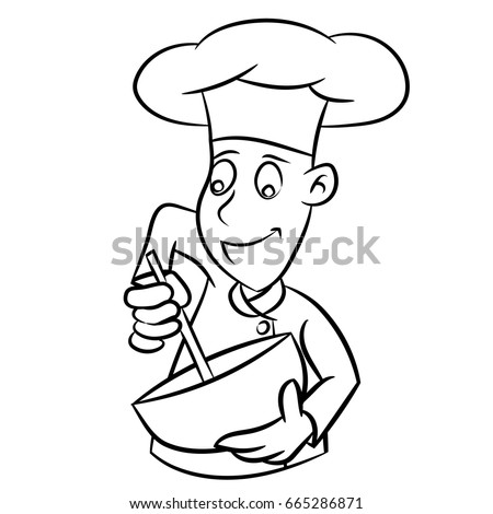 Cartoon Cook Chef Poster Showing Ok Stock Illustration 106808123 ...