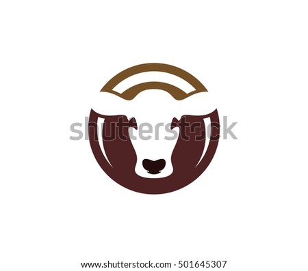 Cow Logo Stock Vector 501645307 - Shutterstock