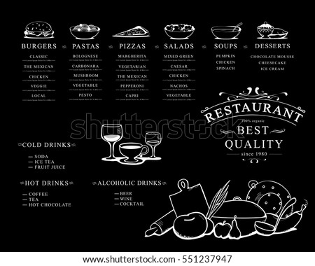 Placemat Design Template Vector Illustration Hand Stock Vector 551237947 Shutterstock Placemat Menu Templates