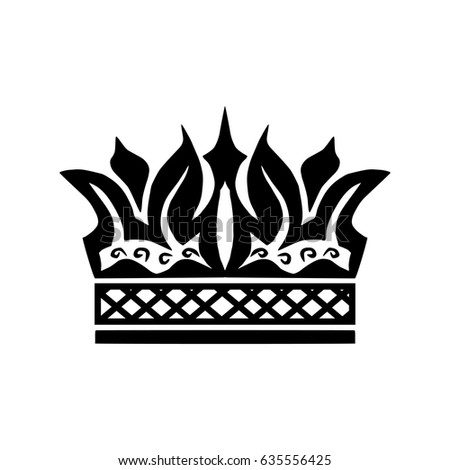 illustration shape crown tattoo design element stock vector illustration shape crown tattoo design element stock vector