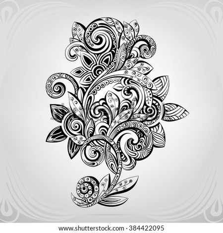 Abstract Seamless Lace Pattern Flowers Infinitely Stock Vector ...