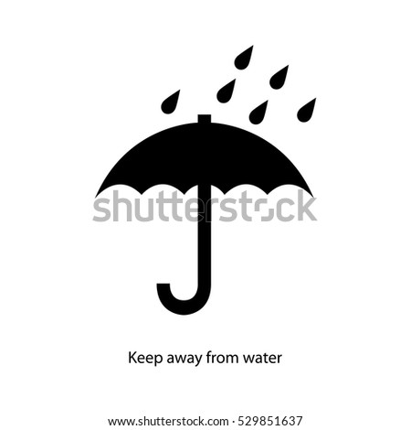 Symbol Packaging Keep Away Water Stock Vector 529851637 - Shutterstock