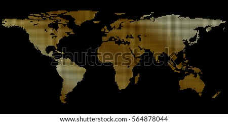 gold world map for your desktop background