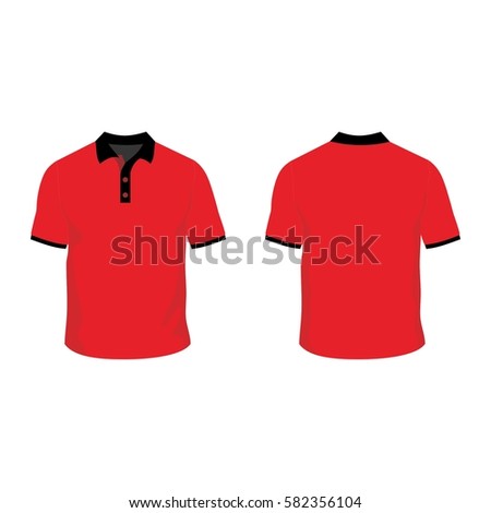 Polo Shirt Template Mock Stock Vector 582356104 - Shutterstock