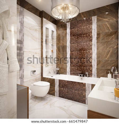 Modern Urban Contemporary Bathroom WC Interior Stock Illustration ... Modern Urban Contemporary Bathroom WC Interior Stock Illustration ...