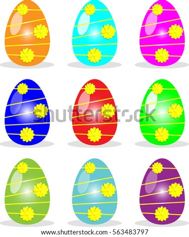 easter eggs no background