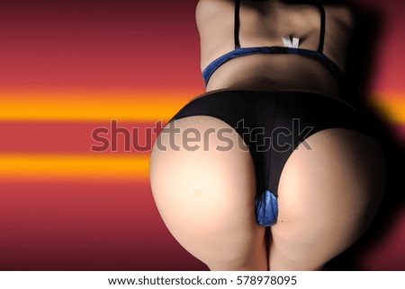 nice ass . Sexy woman in cotton underwear with perfect curves. Beauty with attractive lace lingerie buttocks. Female ass in lingerie. nudity. ХХХ