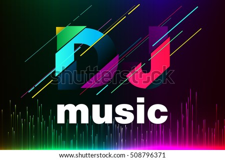 Dj Background Stock Images Royalty Free Vectors Equalizer Music Text