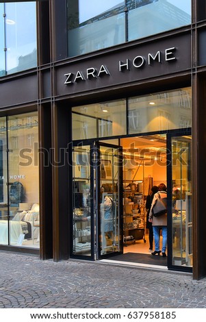 FRANKFURT,GERMANY-MAY 08: ZARA HOME
store on May 08,2017 in Frankfurt,Germany.Zara Home is a company belonging to the Spanish Inditex group dedicated to the manufacturing of home textiles.