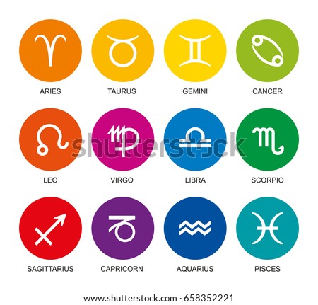 Astrology Overview Chart Astrological Signs Zodiac Stock Vector ...