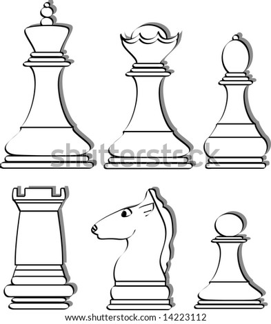 Seamless Pattern Chess Piece Your Design Stock Vector 279305072