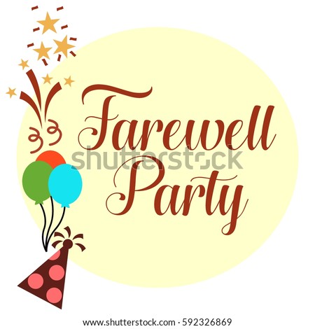 Farewell Party Illustration Stock Vector 592326833 - Shutterstock