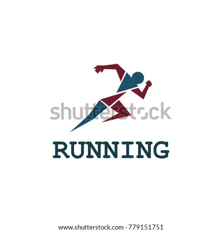 Running Logo Design Vector Stock Vector 779151751 - Shutterstock