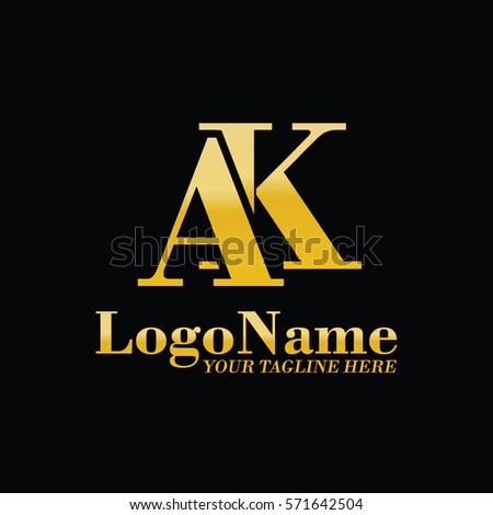 Ak Logo Stock Vector 571642504 - Shutterstock