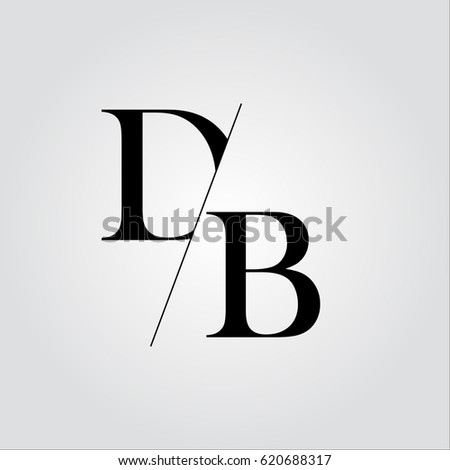 logo vector d initial Logo DB Shutterstock Vector 620688317 Stock