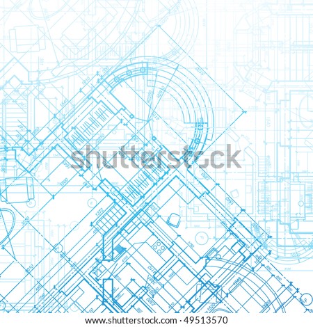 Architectural Black White Background Plans Building Stock Illustration ...