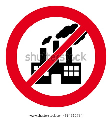 No Factory Symbol On White Background Stock Vector 594312764 - Shutterstock