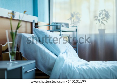 Hospital Bed Side View Hospital Bed Side View