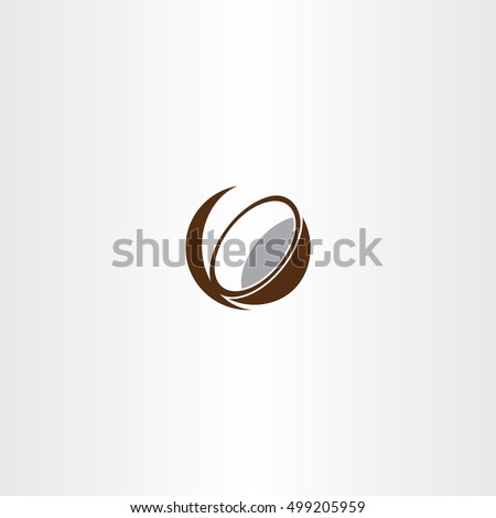 coconut icon vector symbol design