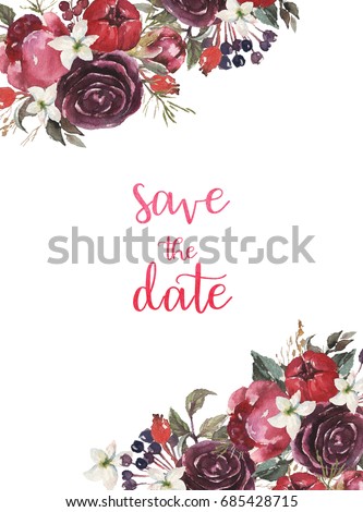 Watercolor Flower Set Beautiful Floral Clip Art Elegant Frame Border Header Watercolor Flower Set Beautiful Floral Clip Art Elegant Frame Border Header