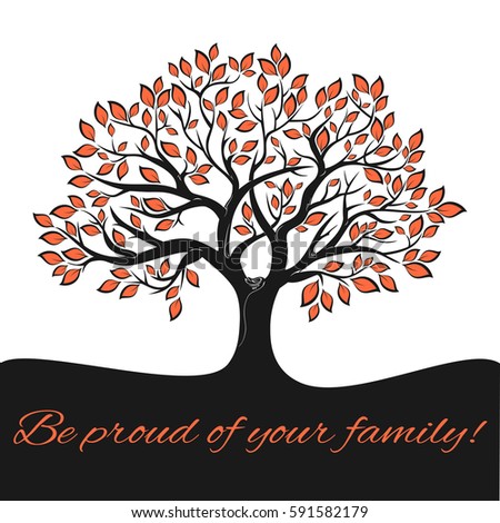 Genealogical Tree Concept Family Tree Template Stock Vector 591582155 Shutterstock Family Tree Genealogy Concept Vector