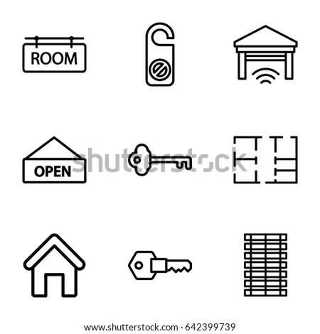 House Key Outline House Key Outline