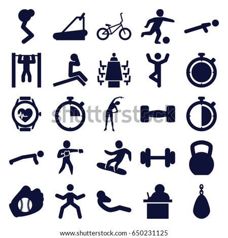 Exercise Symbols Set Stock Vector 254225470 - Shutterstock