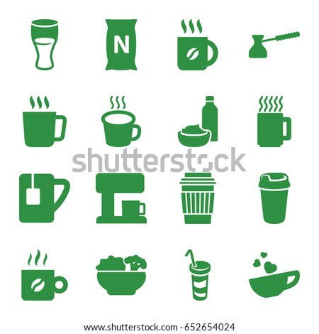 Coffee Icons Set Of 16 Filled Such As Mug Drink Coffee Icons Set Of 16 Filled Such As Mug Drink