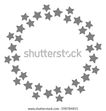 Stars Circle Icon Vector Illustration Graphic Stock Vector 539108371 ...