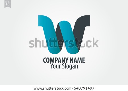 vector logo d initial W 3d 540791497 Letter Logo Isolated Initial à¹€à¸§à¸à¹€à¸•à¸­à¸£à¹Œà¸ªà¸•à¹‡à¸­à¸