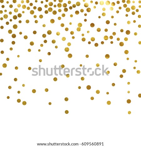 Gold Glitter Background Polka Dot Vector Stock Vector 567582367 ...