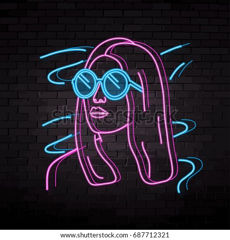 Neon Girl Stock Images, Royalty-Free Images & Vectors | Shutterstock