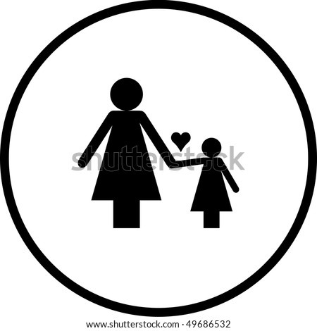 mother and daughter symbol