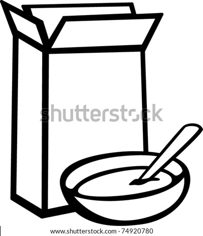 Cereal Box Bowl Stock Vector (Royalty Free) 74920780 - Shutterstock