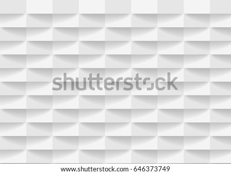 Abstract 3d Geometric Background White Seamless Stock Vector 139988947